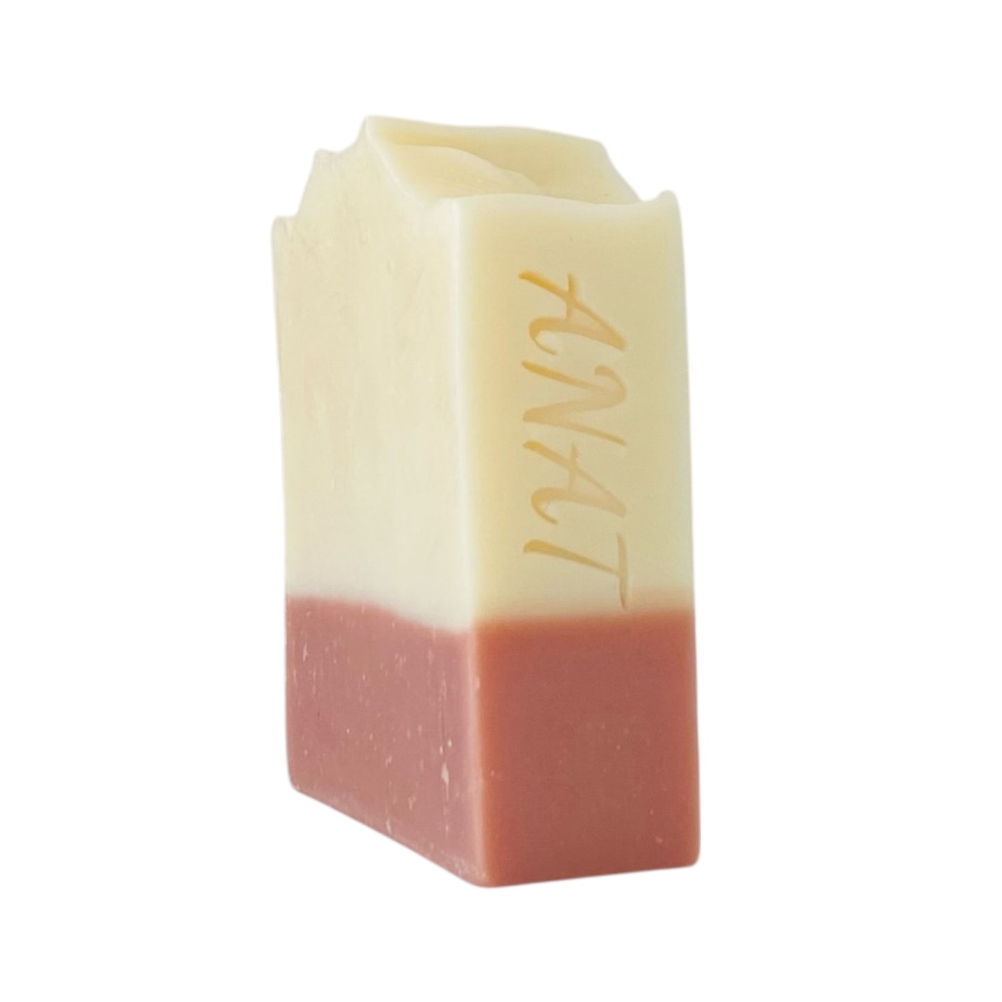 Anat Soap Pink & Ivory handmade plant-based soap bar with mango and kokum butter for face and body, fragrance-free and vegan.